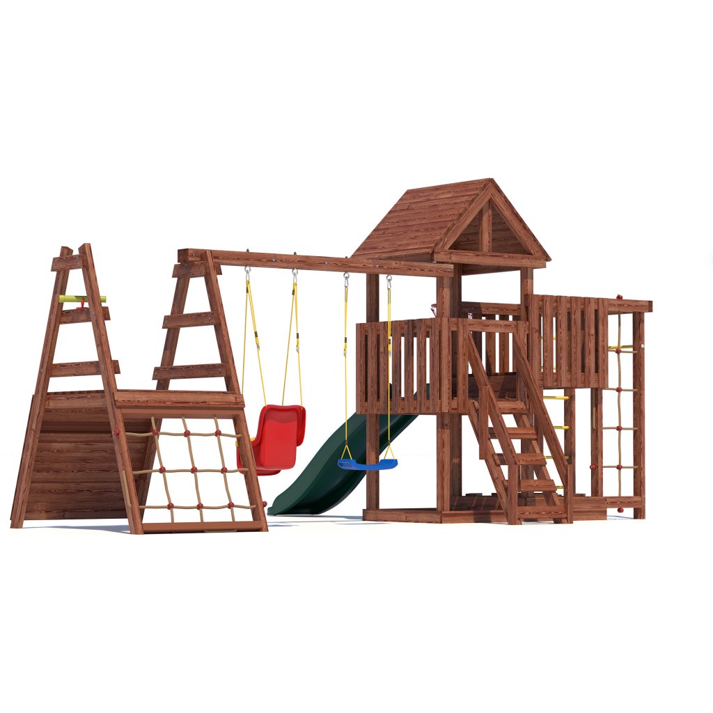 Детская площадка  Junior Color JC15 с деревянной крышей