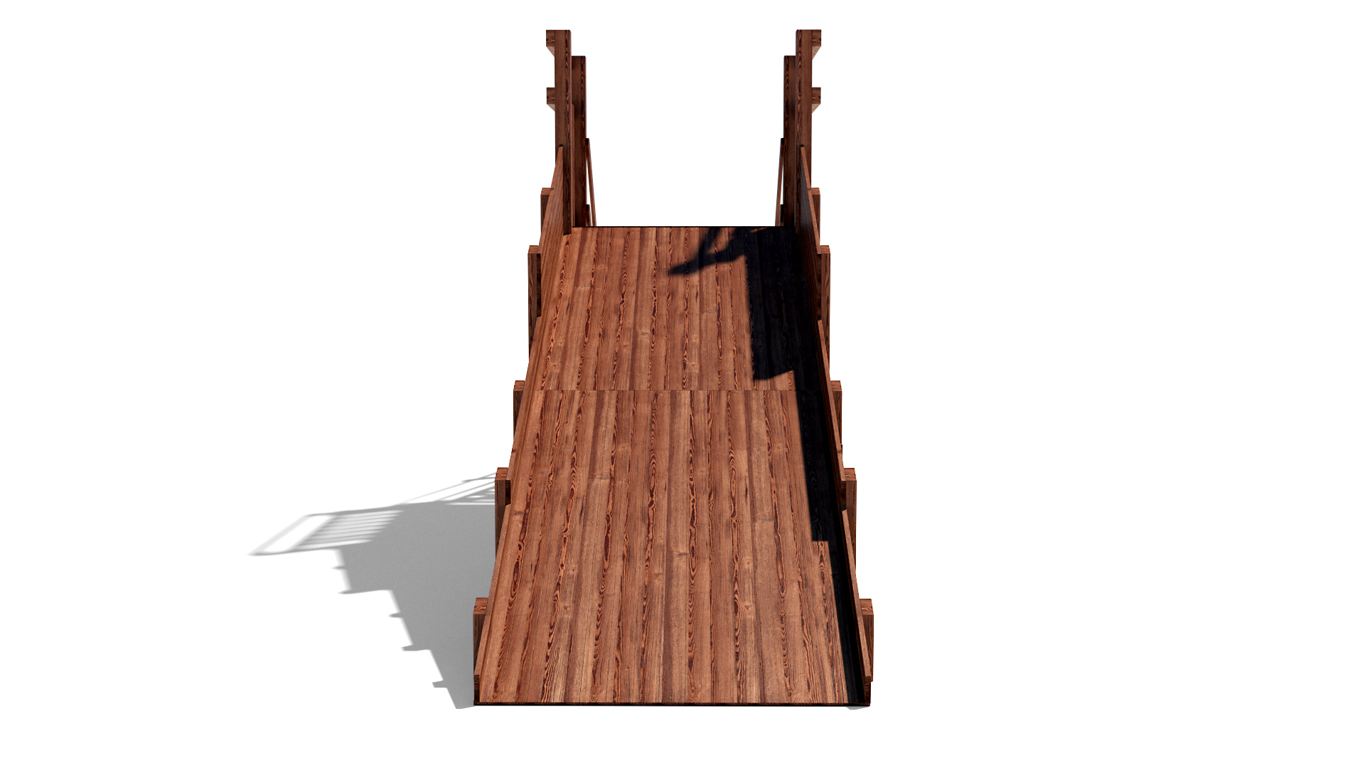 Зимняя деревянная горка Winter W-4 (длина ската 4м) 