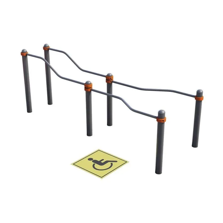 Брусья разноуровневые для инвалидов и лиц с ограниченными возможностями здоровья